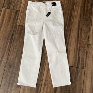 Express White Cropped Jean